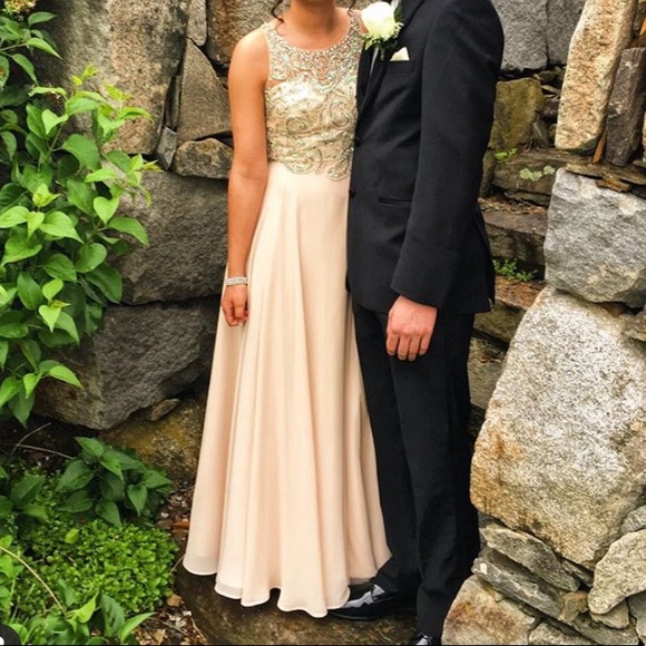 Pink/nude prom dress by Dancing Queen - Picture 8 of 8